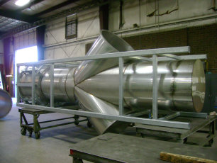 Stainless Stack with Galvanized Support